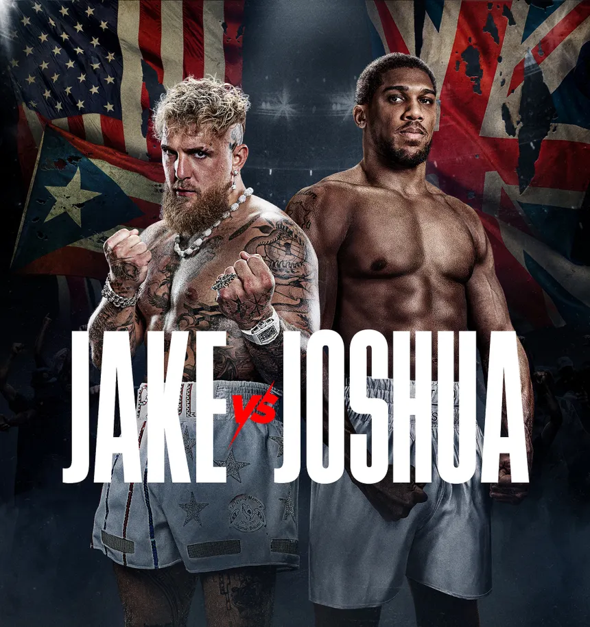 Jake Paul vs Anthony Joshua Official Poster